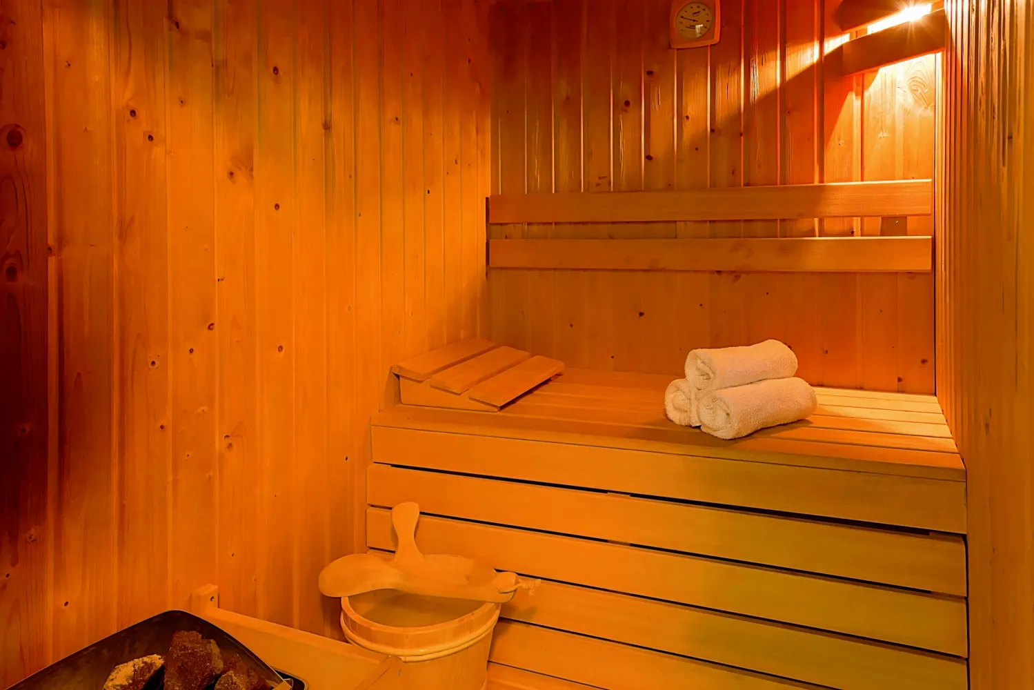 the sauna at Amsterdam Marriott Hotel