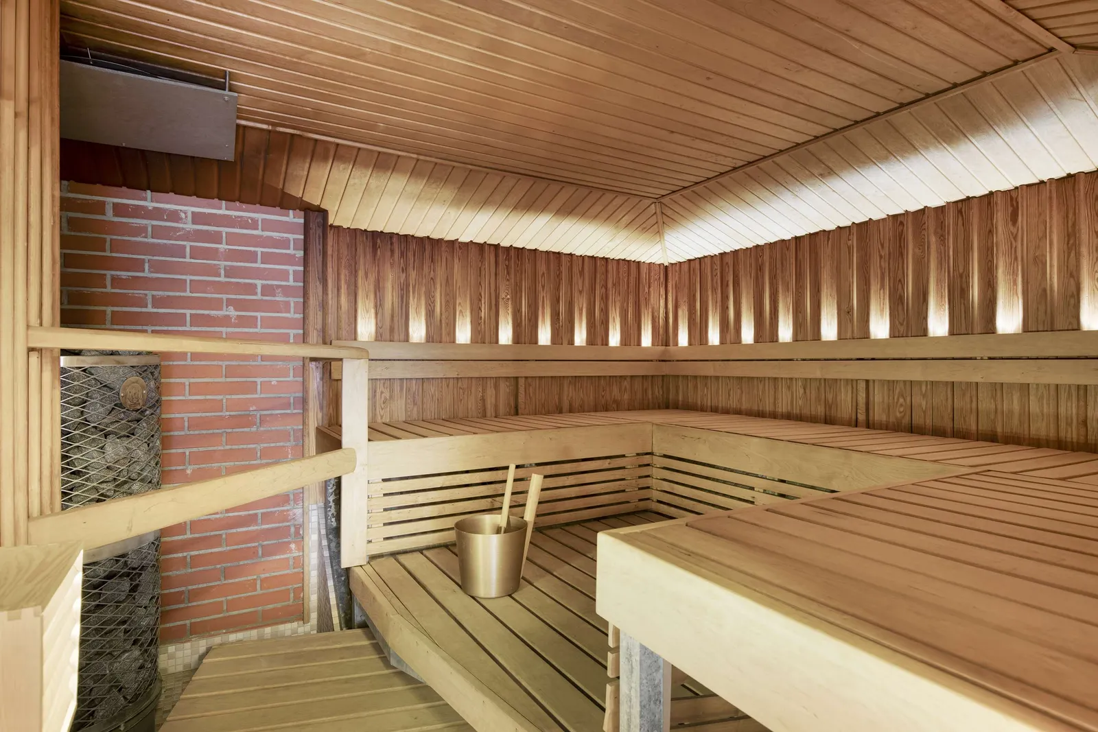 the sauna at Radisson Blu Aleksanteri Hotel, Helsinki