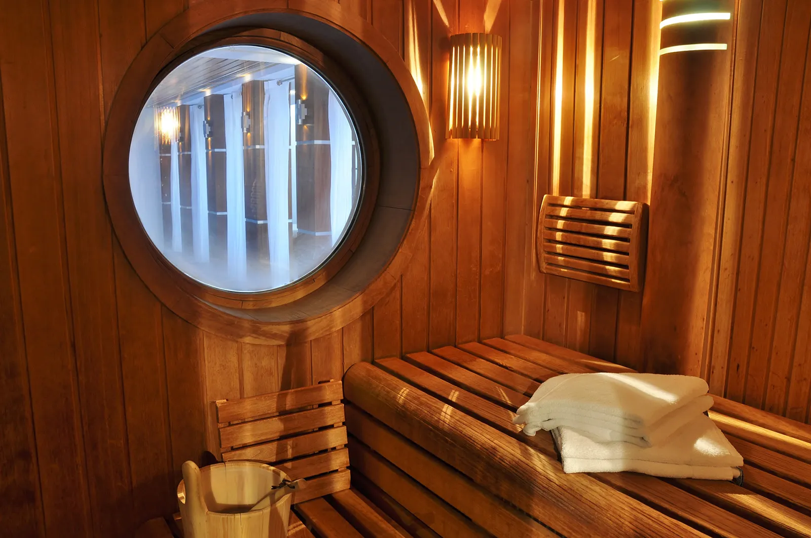 the sauna at Eggers Hotel Hamburg