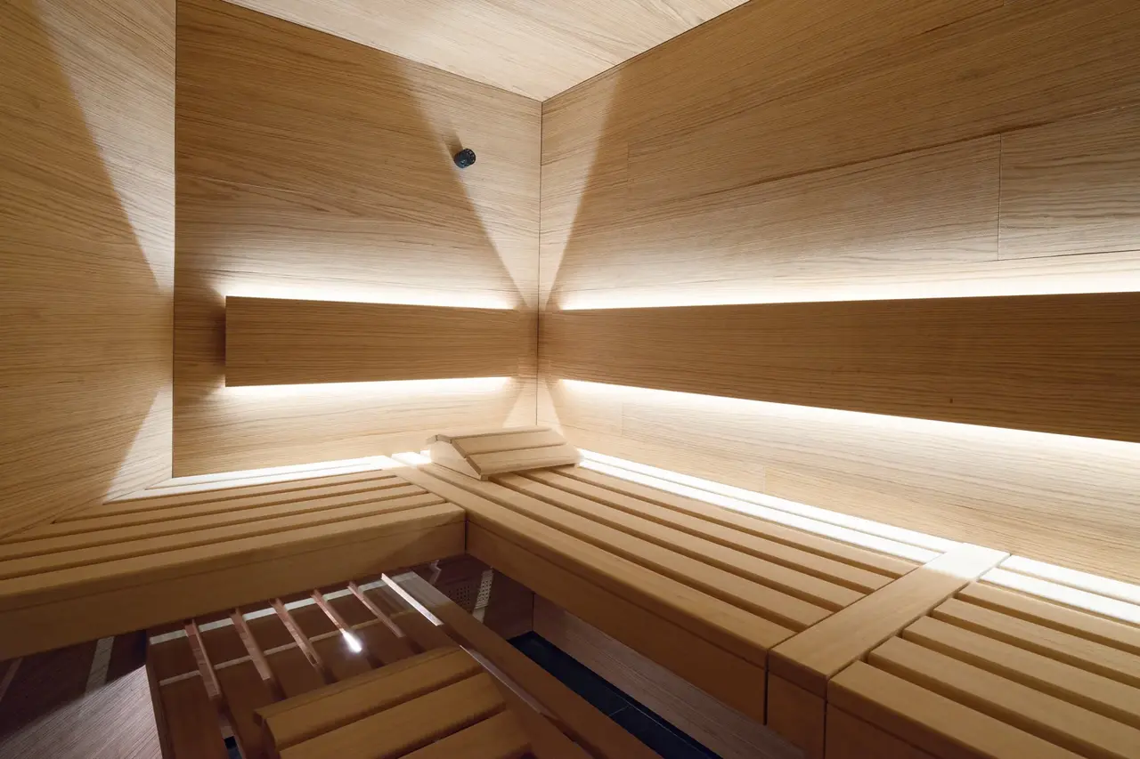the sauna at The Omnia