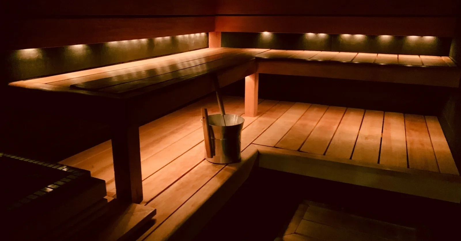 the sauna at Scandic Klara