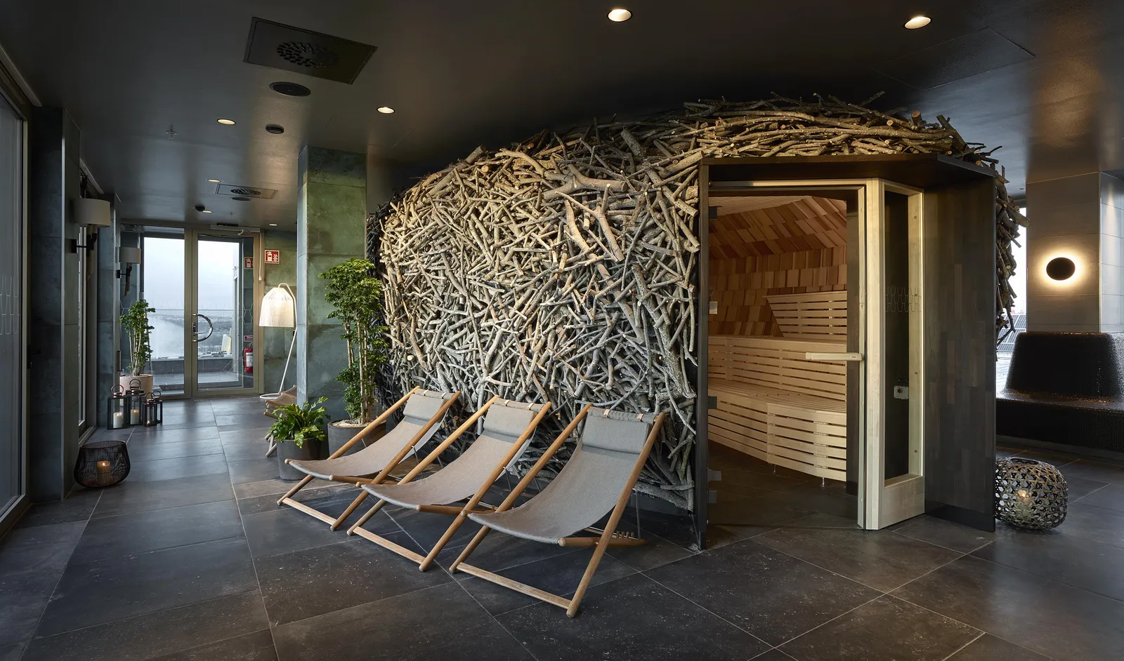 the sauna at Downtown Camper by Scandic