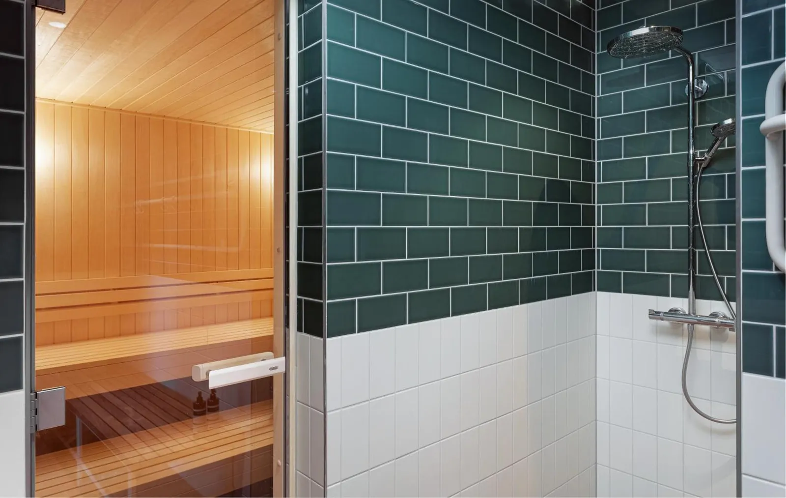 the sauna at Olympic Hotel Amsterdam