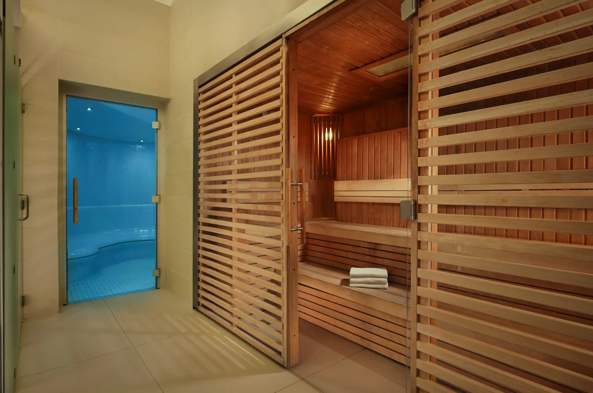 the sauna at Montcalm East, Autograph Collection