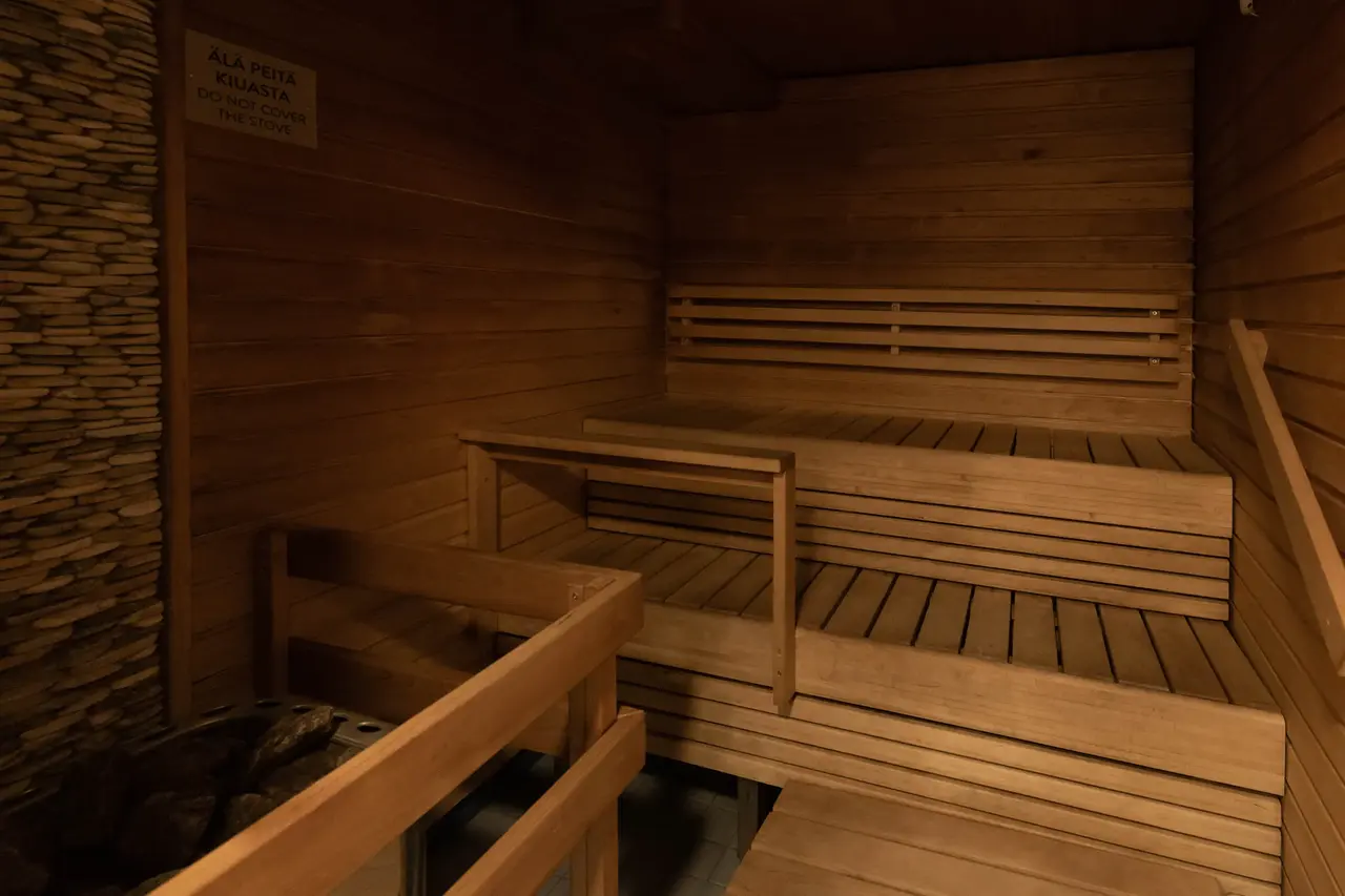 the sauna at Scandic Hakaniemi