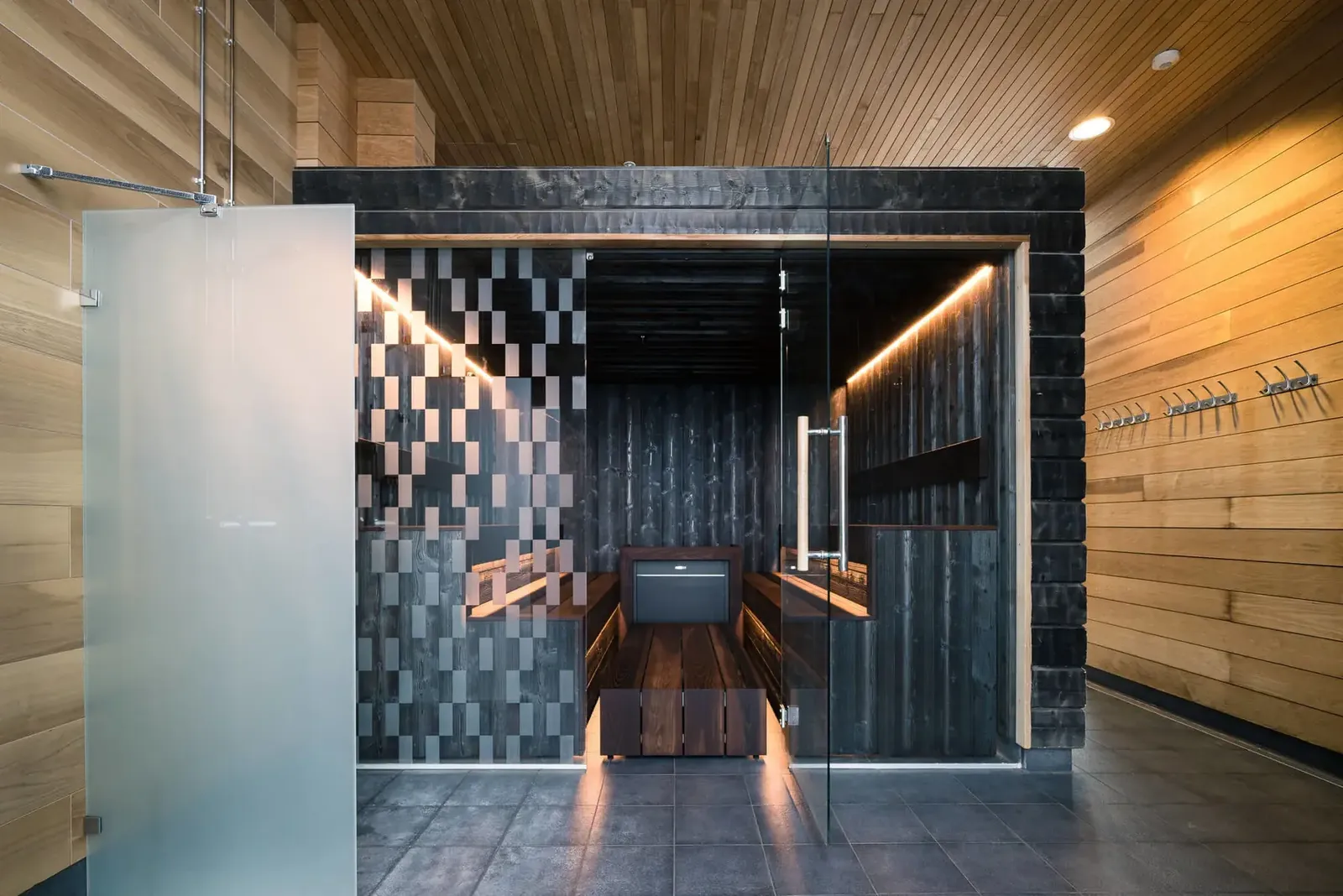 the sauna at Clarion Hotel Helsinki