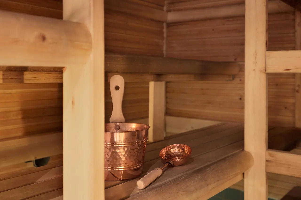 the sauna at Scandic Simonkenttä
