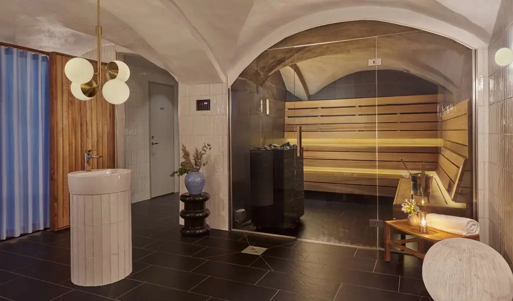 the sauna at Hotel Reisen, Stockholm