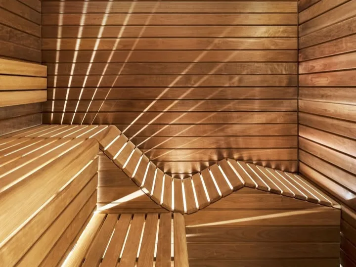 the sauna at The Lanesborough