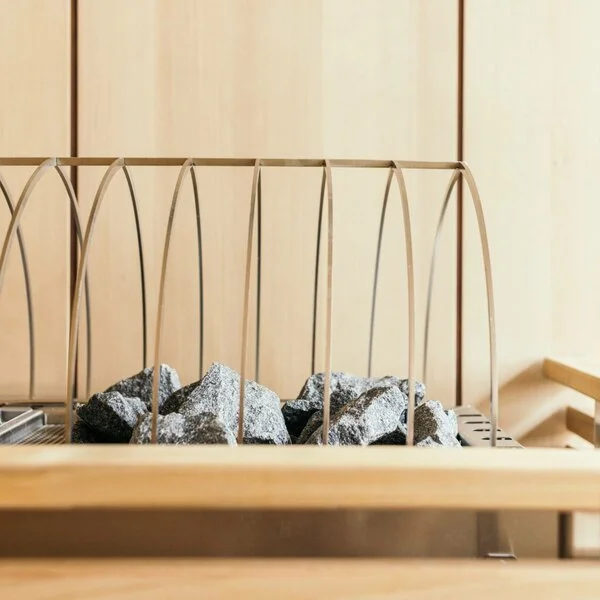 the sauna at La Couronne Hotel & Spa