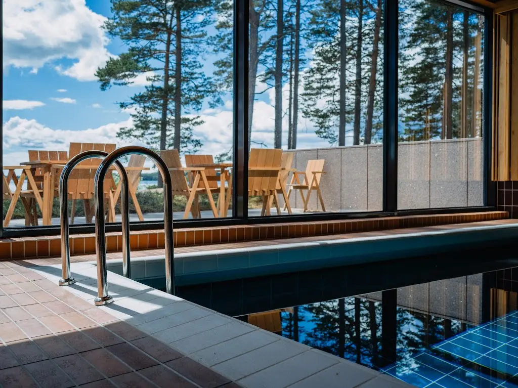 Hanaholmen · Glass Sauna: the spa