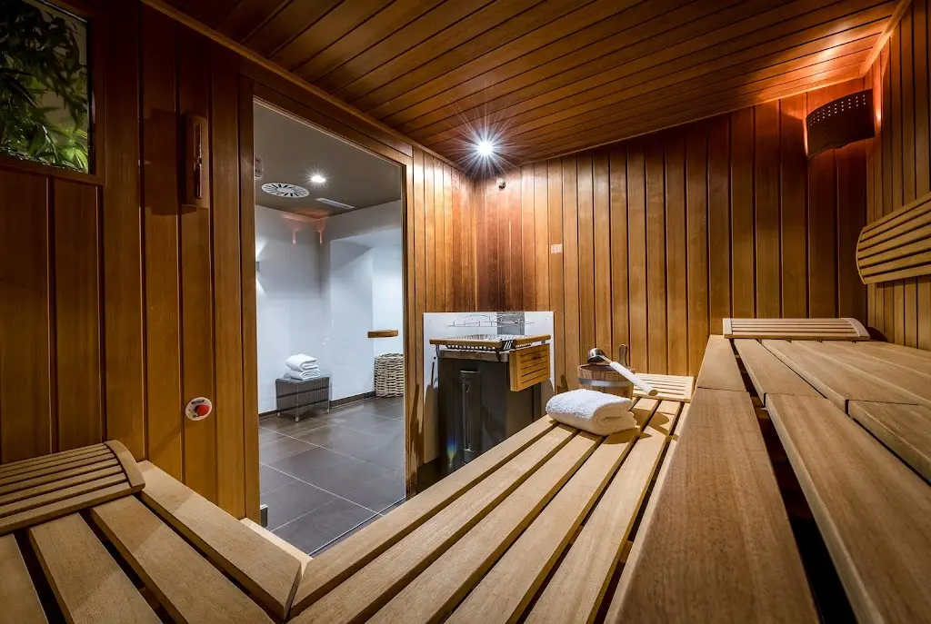 the sauna at Hotel Imlauer