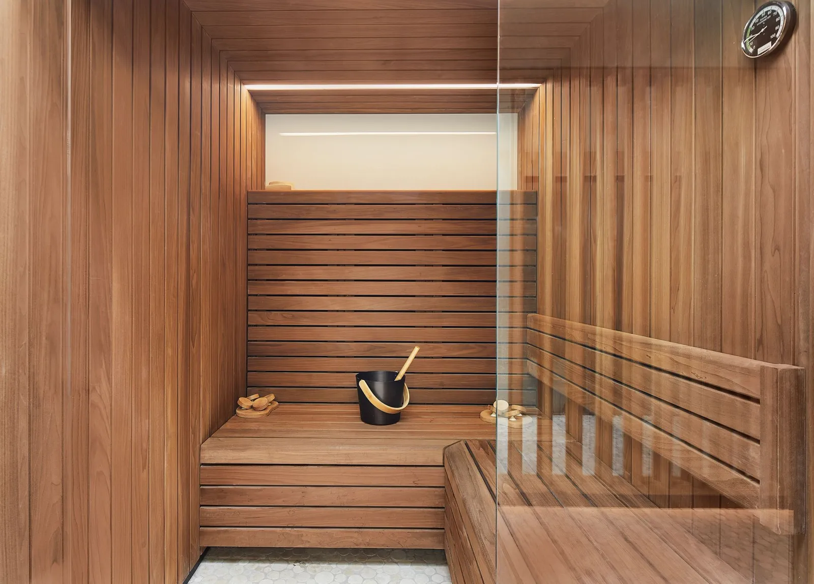 the sauna at Majestic Hotel & Spa Barcelona