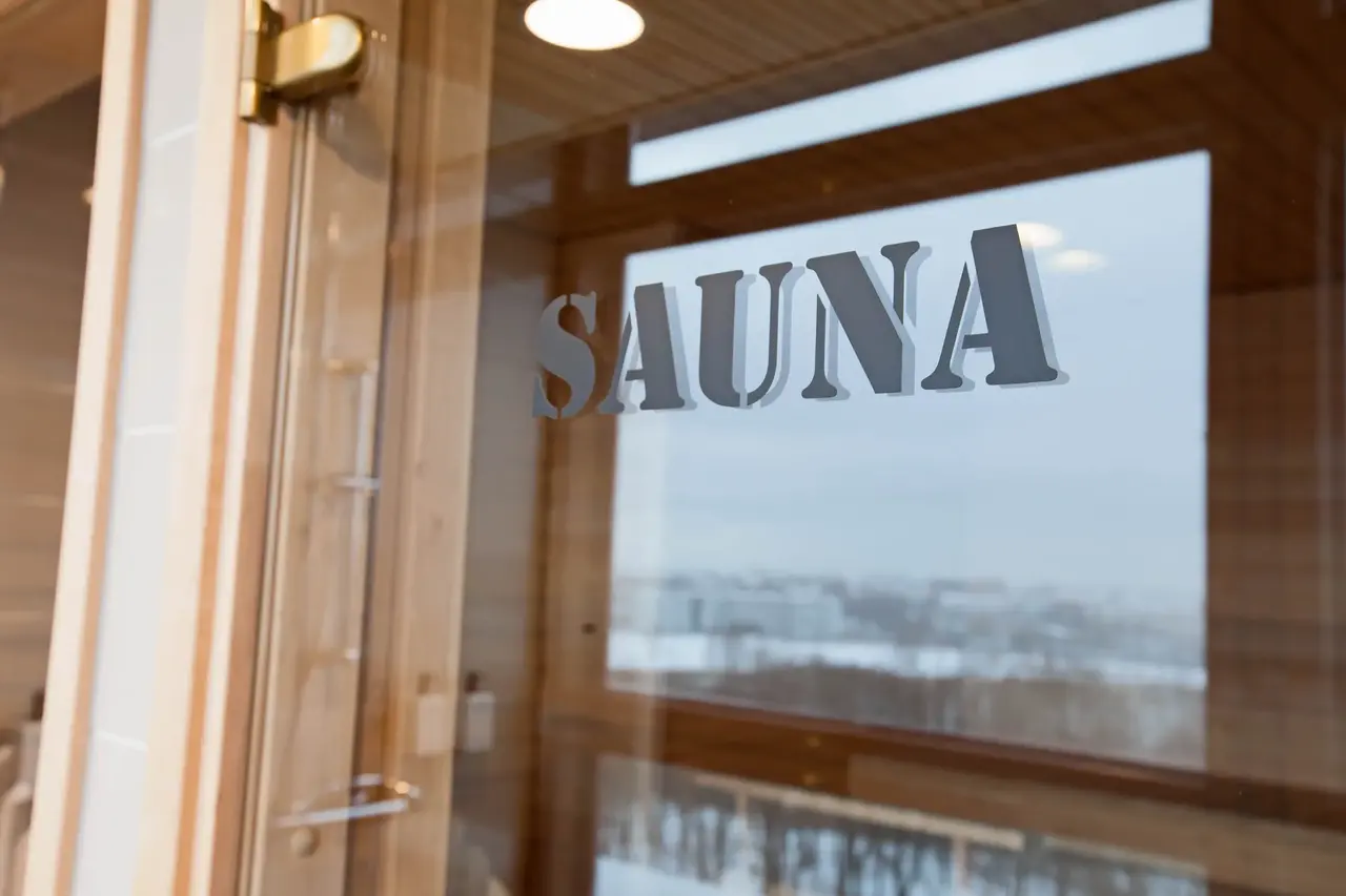 the sauna at Scandic Park Helsinki