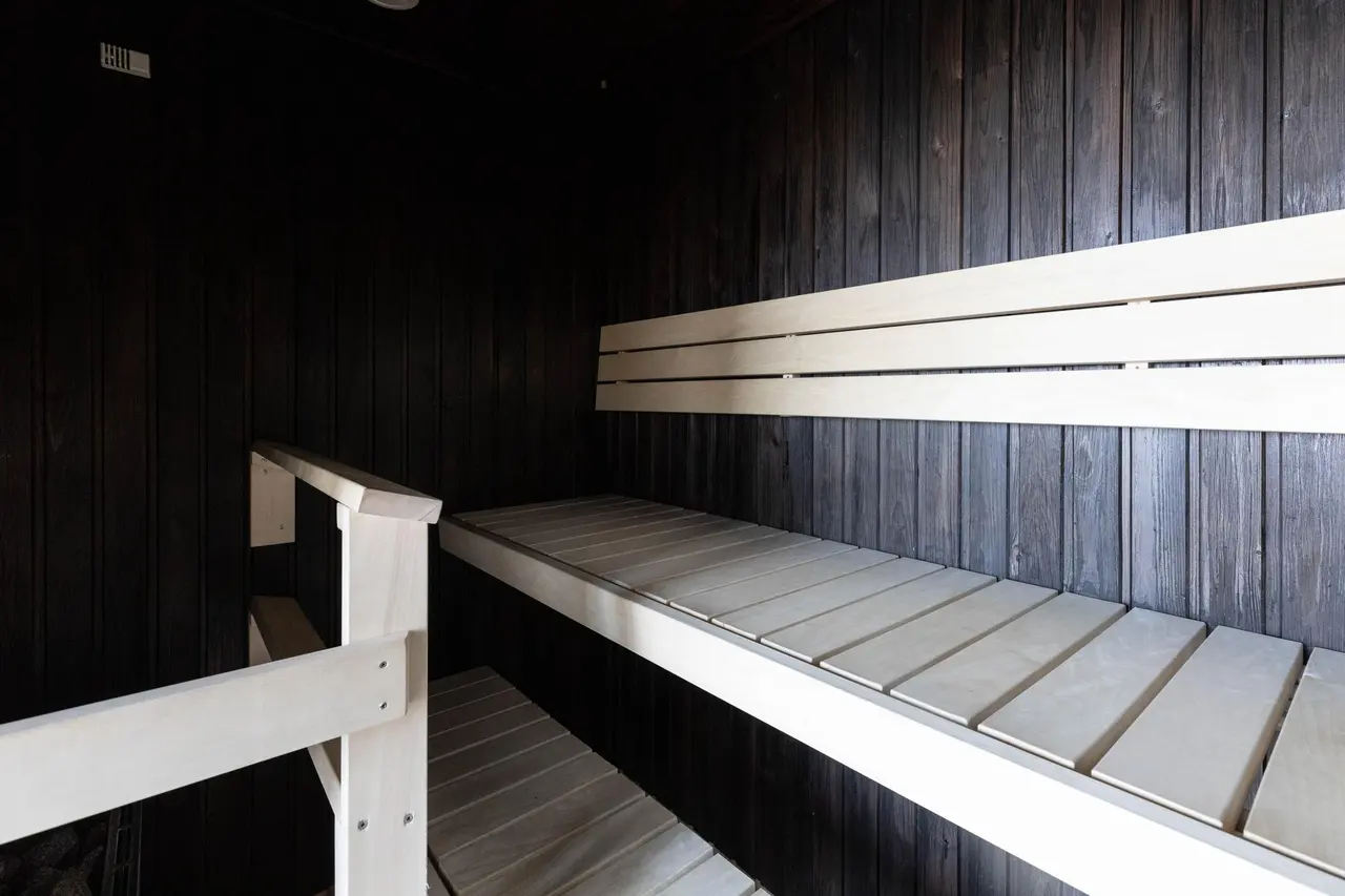 the sauna at Scandic Kallio