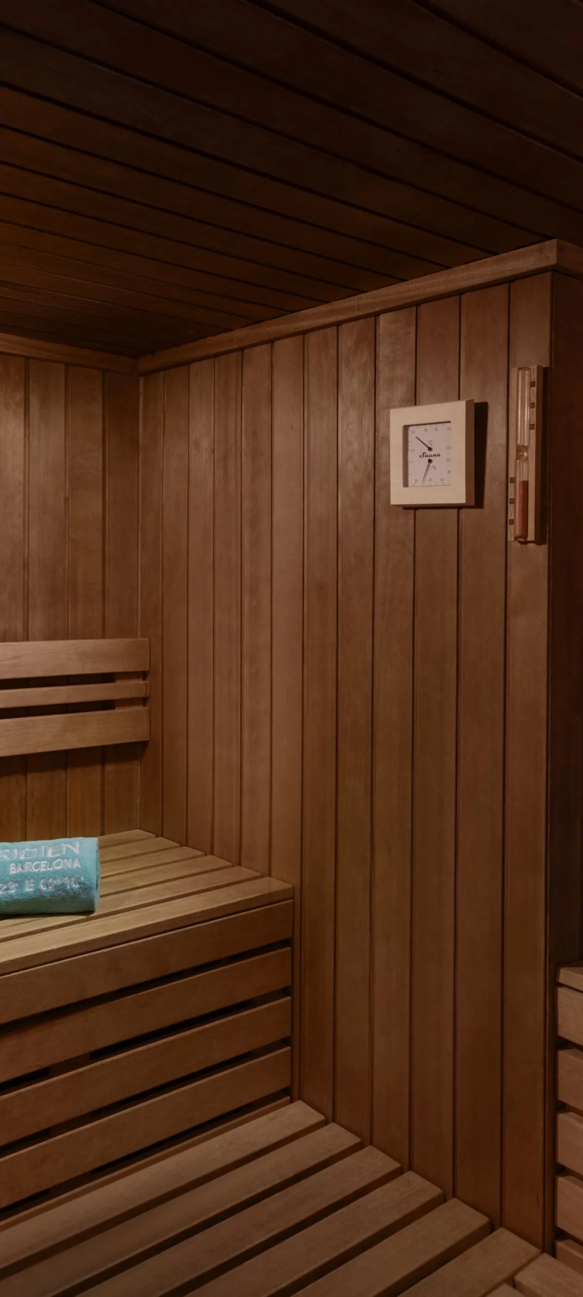 the sauna at Le Méridien Barcelona