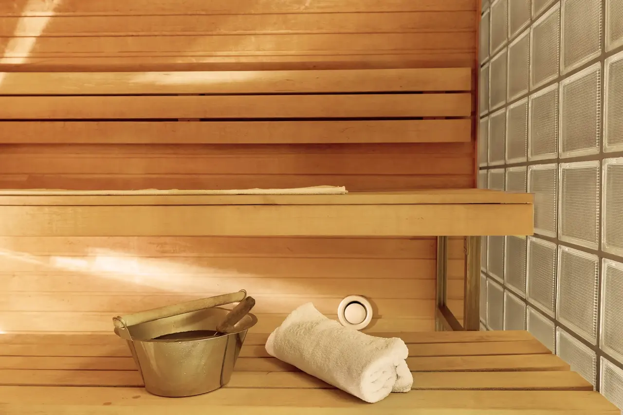 the sauna at Scandic Grand Marina