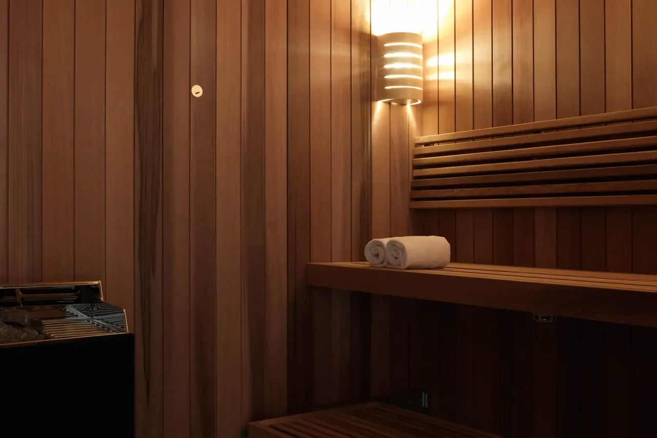 the sauna at Scandic Continental