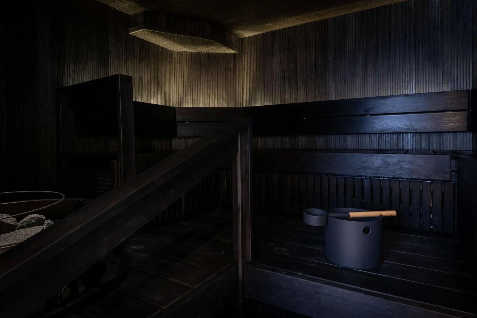 the sauna at Scandic Grand Central Helsinki