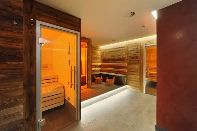 the sauna at Hotel Bristol