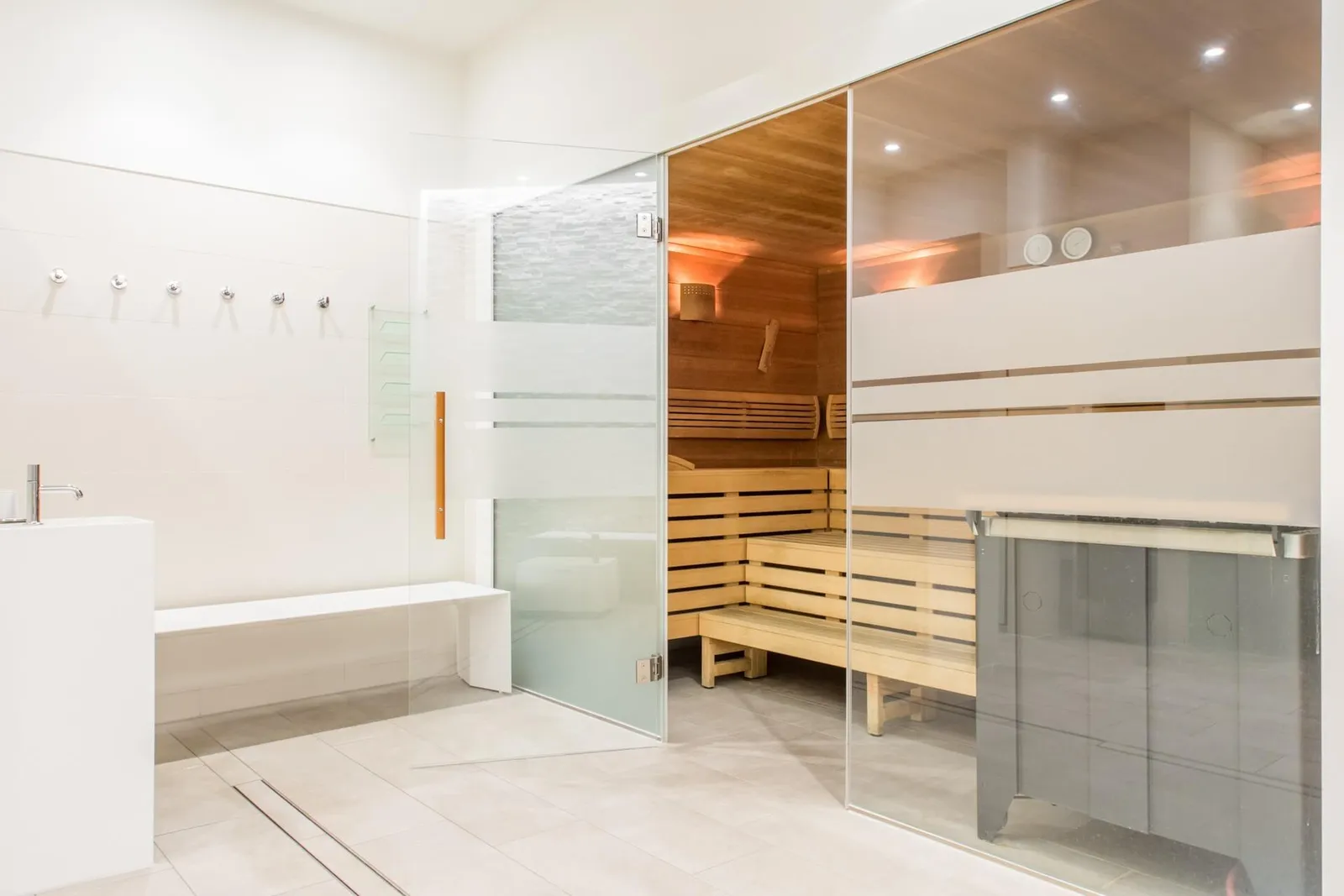 the sauna at Hotel Okura Amsterdam