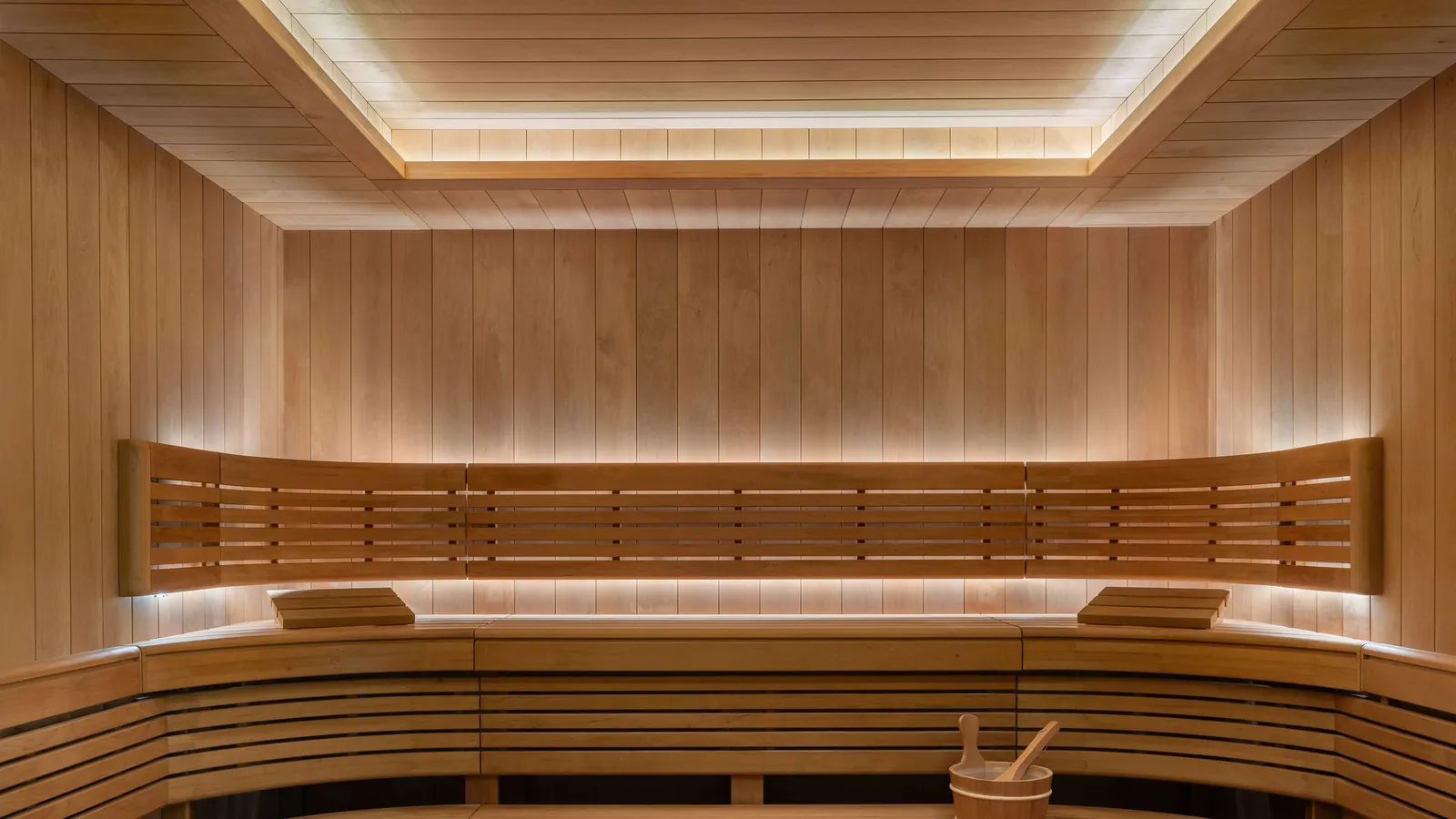 the sauna at Raffles London at The OWO