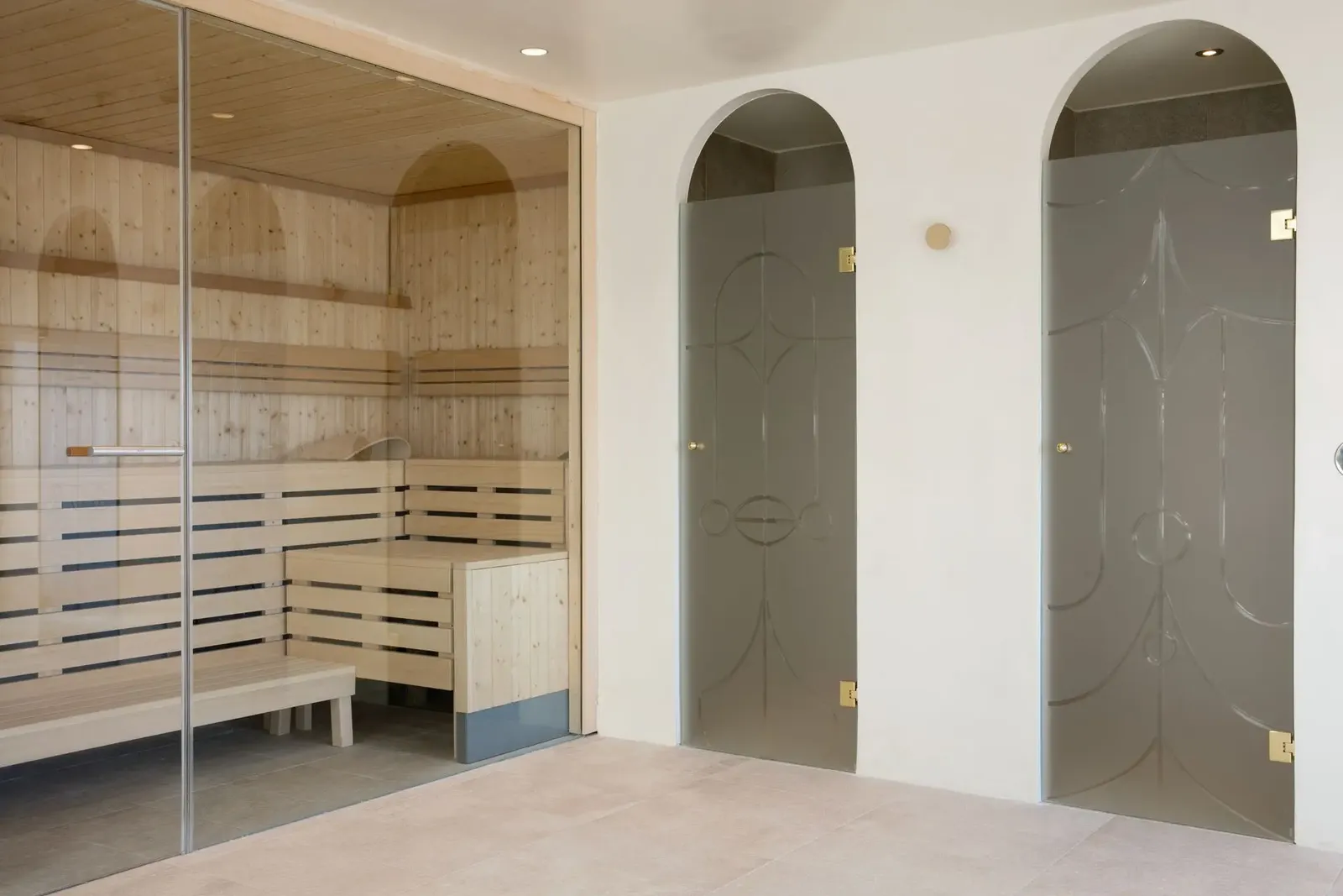 the sauna at Barceló Torre de Madrid