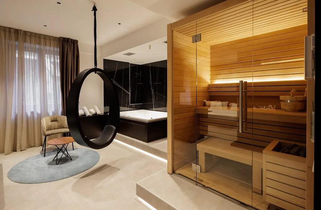 the sauna at The Corner Duomo Hotel